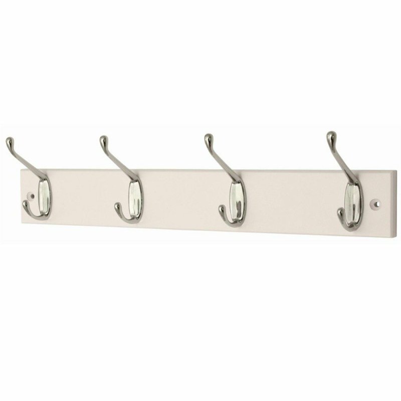 Select HR4136H White Coat Hook Board Pease of Garforth