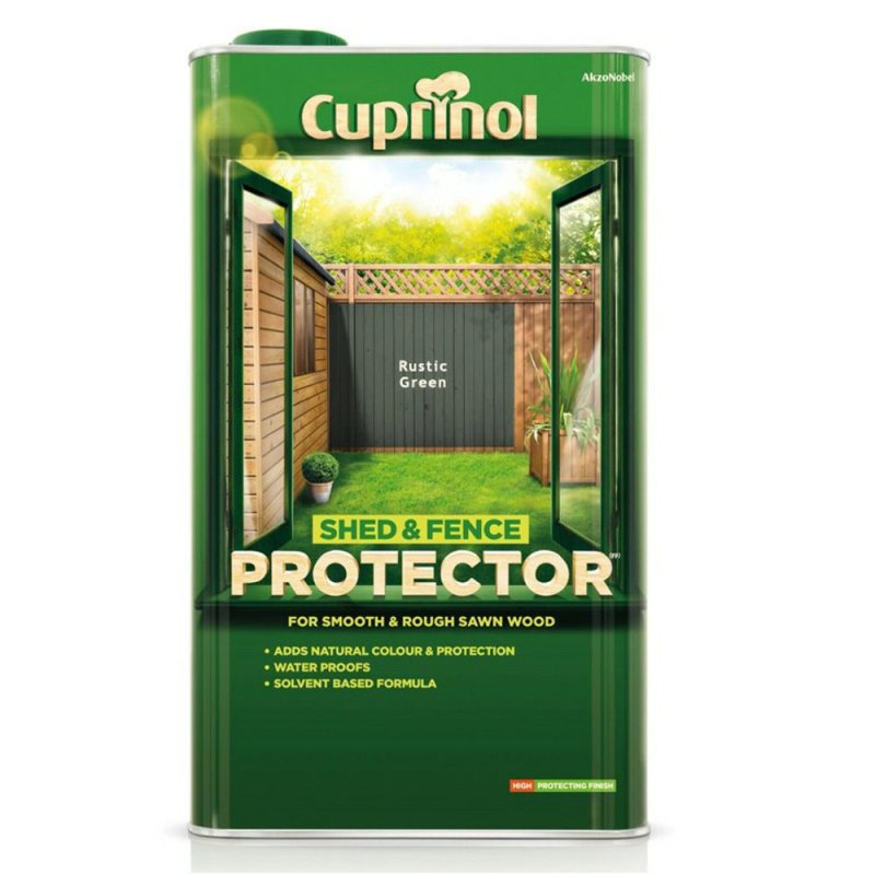 5L Cuprinol Shed & Fence Preserver Rustic Green Pease of Garforth