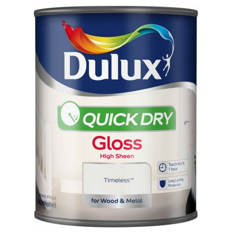 750ml Dulux Timeless Quick Drying Gloss Paint Pease of Garforth