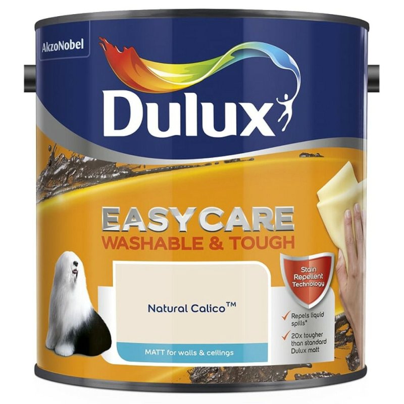 2.5L Dulux Natural Calico Easycare Matt Emulsion Paint Pease of Garforth