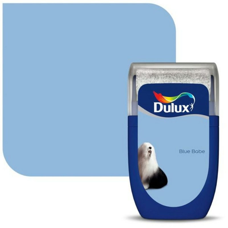 30ml Dulux Blue Babe Paint Tester in Matt Pease of Garforth