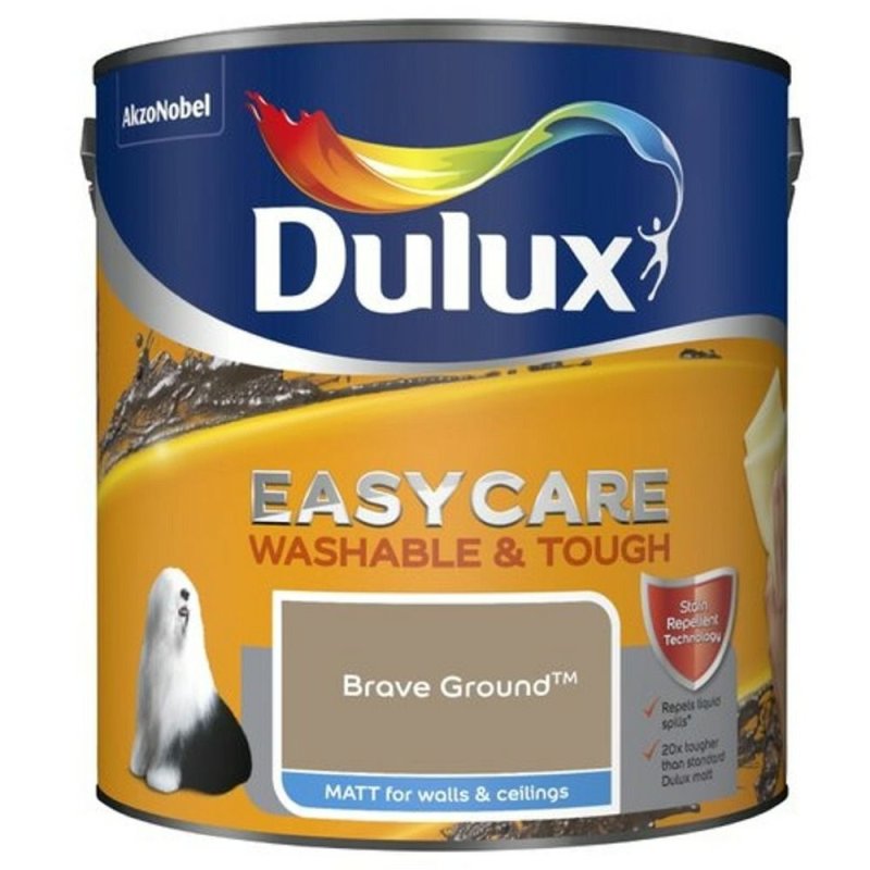 2.5L Dulux Brave Ground Easycare Matt Emulsion Paint Pease of Garforth