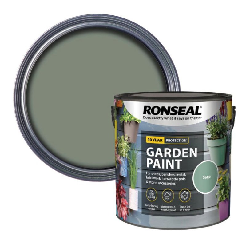 Ronseal 2.5L Sage Garden Paint Pease of Garforth