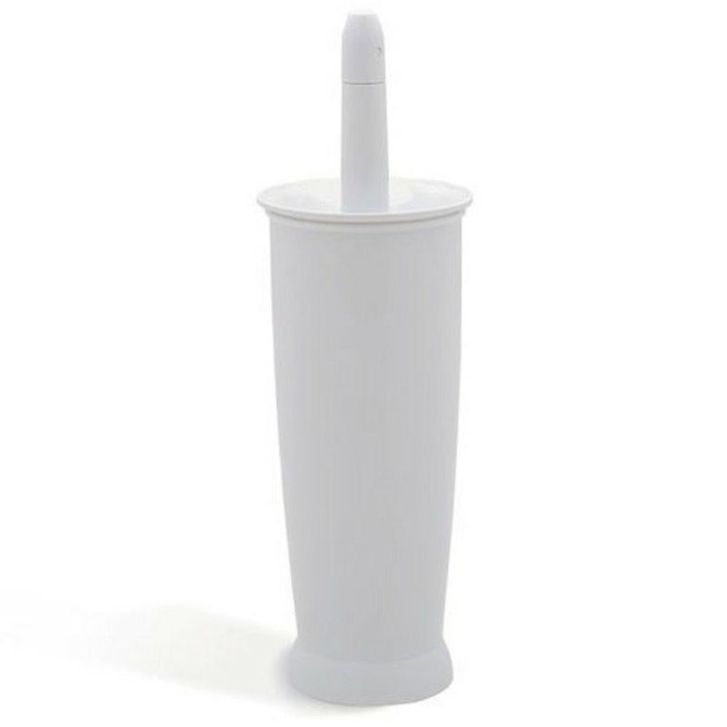 Addis 510284 White Plastic Enclosed Toilet Brush Pease of Garforth
