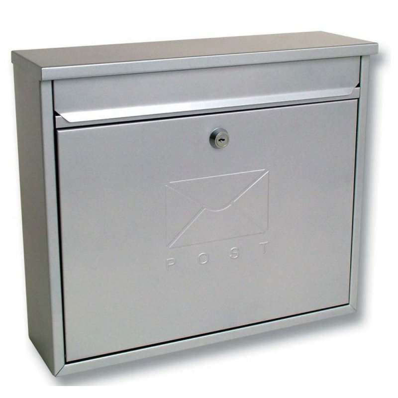 Burg Elegance Wall Mounted Post Box in Silver Pease of Garforth