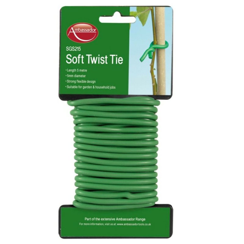 Ambassador 5m Soft Twist Tie Garden Wire Pease of Garforth