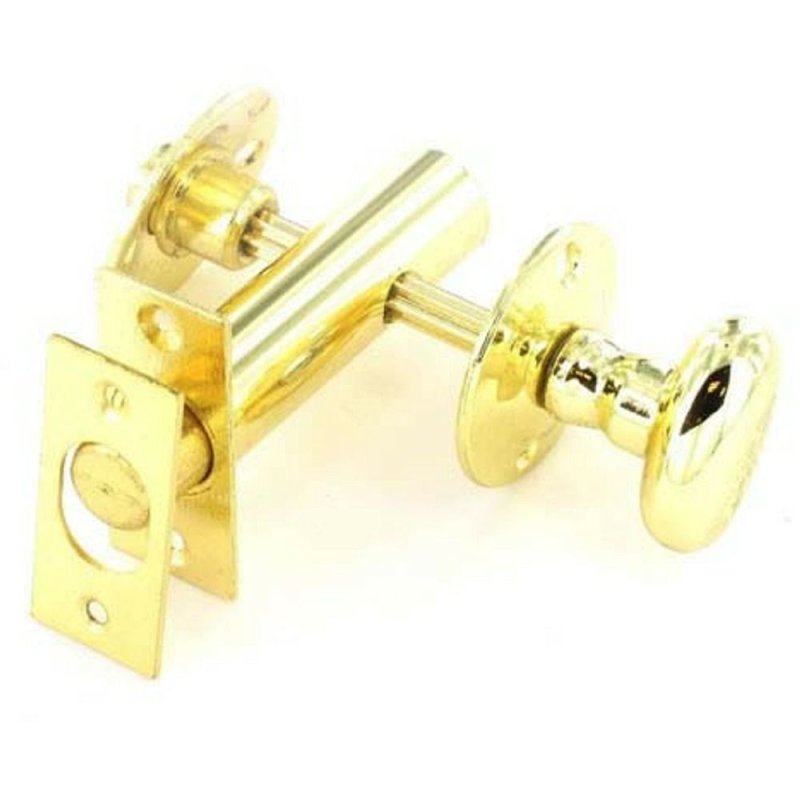 S1067 Securit Brass Security Door Bolt With Thumbturn & Key Pease of