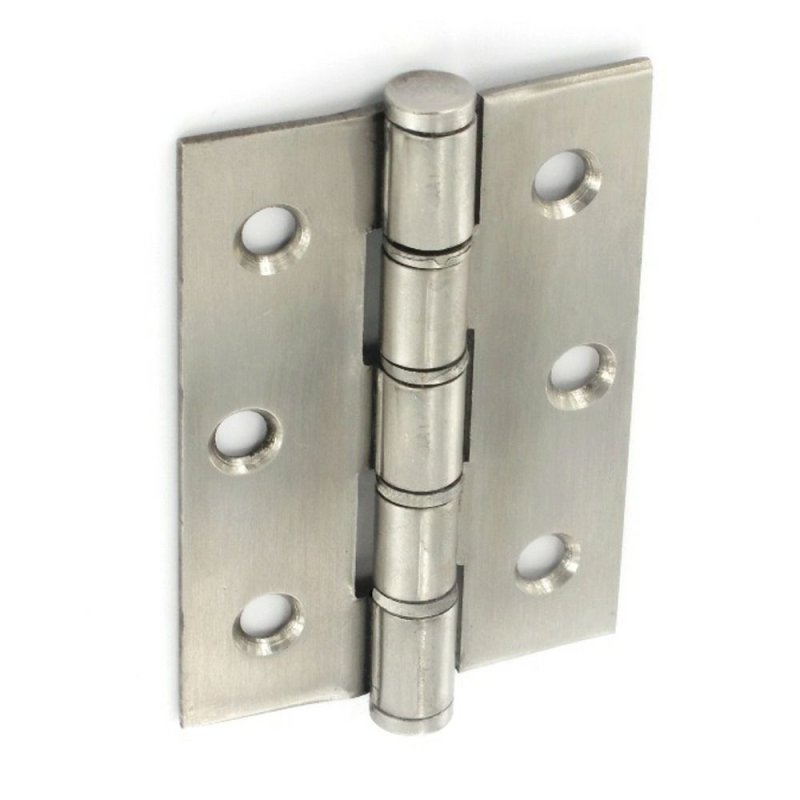 Securit 75mm Satin Stainless Steel Butt Hinges Pease of Garforth