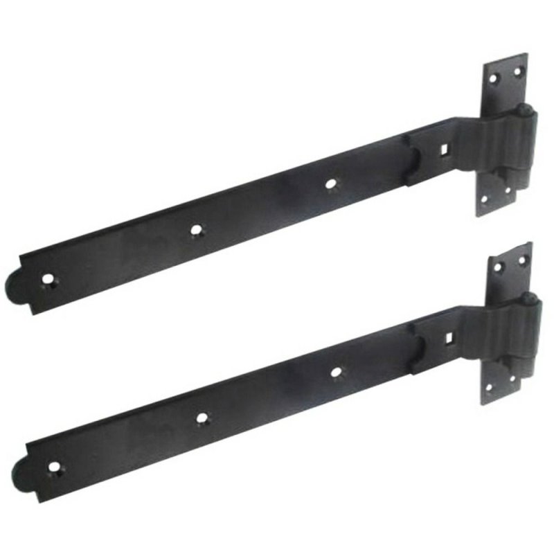 Securit S4646 14" Black Cranked Hook & Band Gate Hinges Pease of Garforth