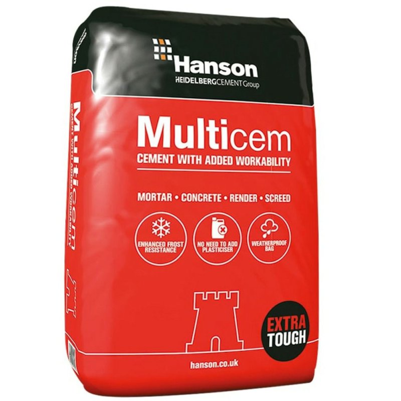 Hansons 25kg Multicem Cement (Weatherproof Bag) | Pease of Garforth