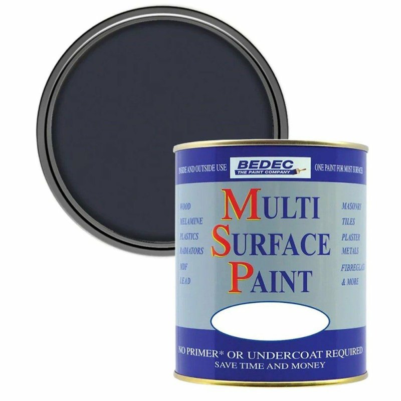 Bedec 750ml Multi Surface Satin Paint Anthracite Pease of Garforth