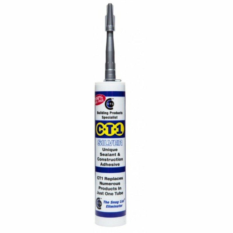 CT1 290ml Silver Silicone, Sealant & Grab Adhesive Pease of Garforth