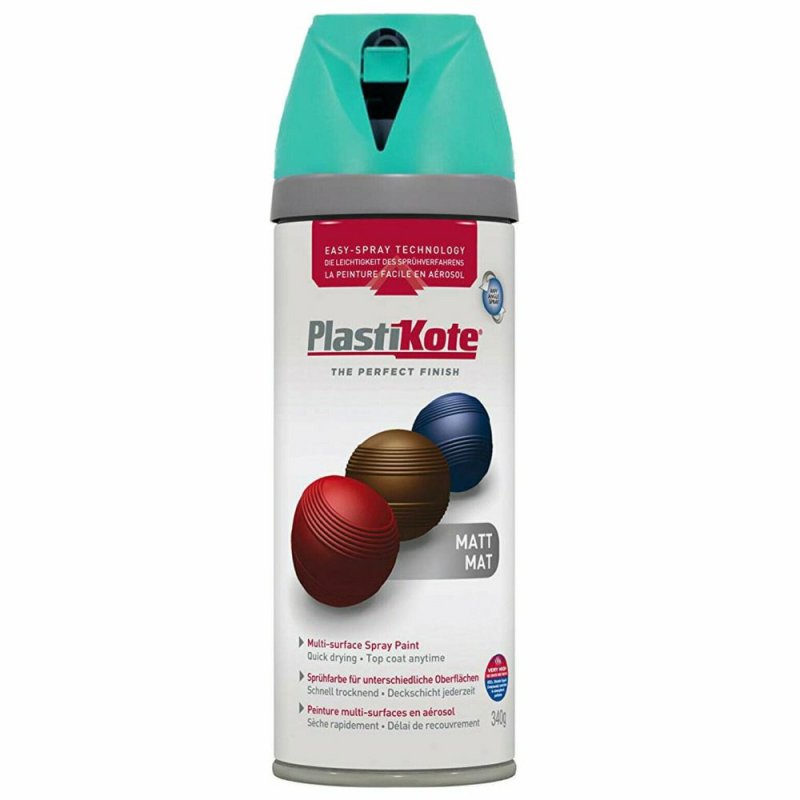 400ml Plastikote Classic Teal Matt Spray Paint Pease of Garforth