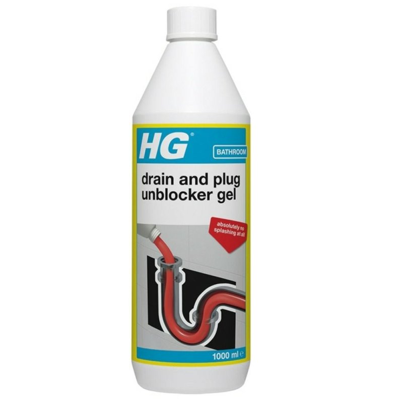 HG 1L Bathroom Drain & Plug Unblocker Gel Pease of Garforth
